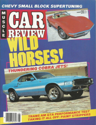 MUSCLE CAR REVIEW 1987 AUG - GTA, AMX/3, CJ SPECIAL